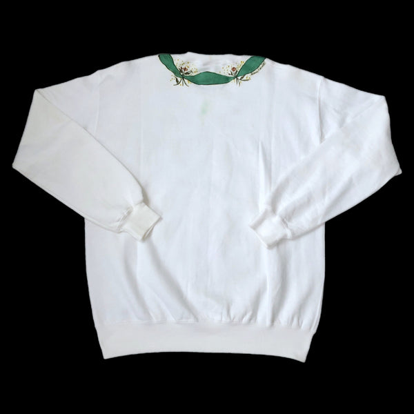 Vintage Russell Athletic Ugly Christmas Homemade Hand Drawn Crewneck Sweatshirt (XL)