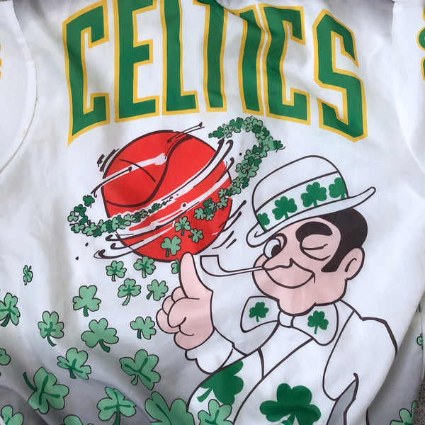 Vintage NBA Boston Celtics Chalk Line Fanimation Jacket (M)