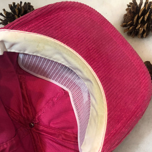 Vintage Vail Colorado Corduroy Velcro Strapback Hat