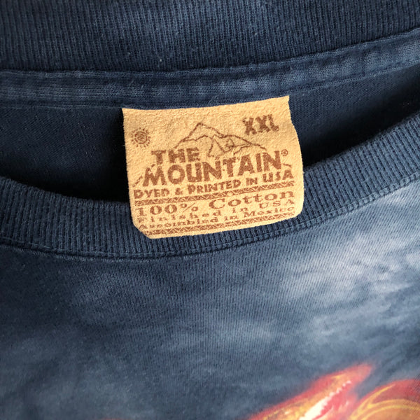 Vintage The Mountain Dragon All Over Print Tie-Dye T-Shirt (XXL)