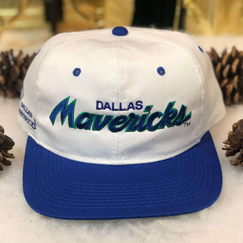 Vintage NBA Dallas Mavericks Sports Specialties Script Twill Snapback Hat