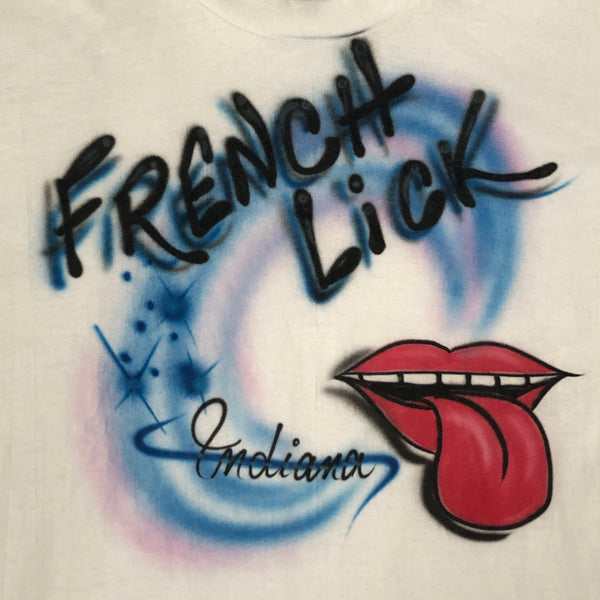 Vintage French Lick Indiana Airbrush T-Shirt (XL)