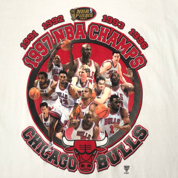 Vintage Deadstock NWOT NBA Chicago Bulls 1997 Champions Starter T-Shirt (XL)