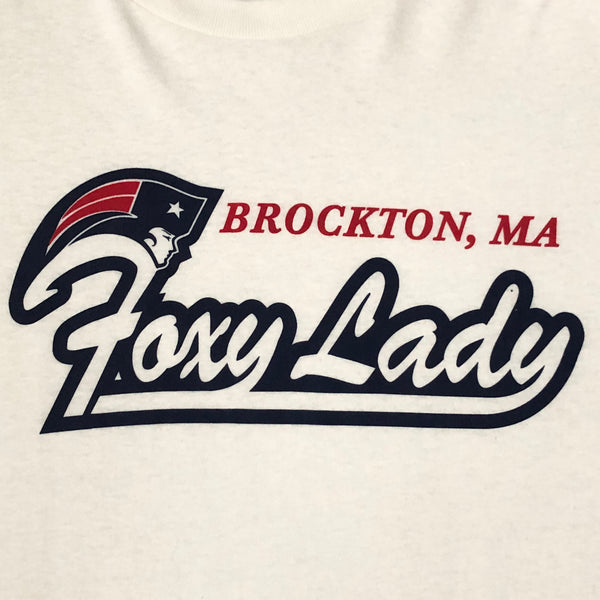 Foxy Lady Brockton Massachusetts Gentlemen's Club NFL New England Patriots Parody T-Shirt (XL)