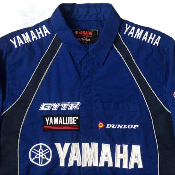 Vintage NASCAR Yamaha Racing Jeff Hamilton Design Pit Crew Shirt (L)