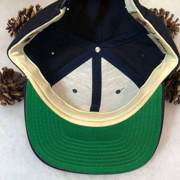 Vintage MLB Minnesota Twins Sports Specialties Plain Logo Wool Snapback Hat *BROKEN SNAPS*