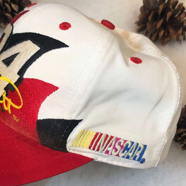 Vintage NASCAR Bill Elliott McDonald's Racing Logo 7 Double Sharktooth Twill Snapback Hat