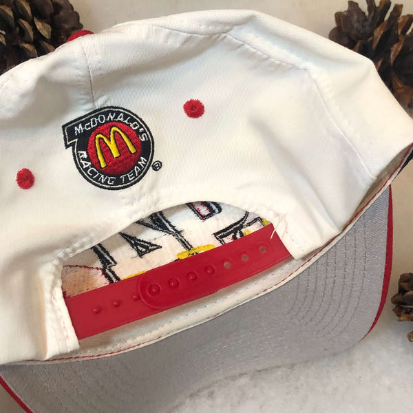 Vintage NASCAR Bill Elliott McDonald's Racing Logo 7 Double Sharktooth Twill Snapback Hat