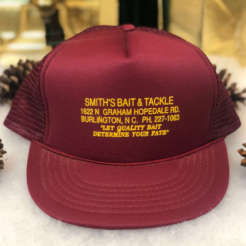 Vintage Smith's Bait & Tackle Burlington North Carolina Trucker Hat