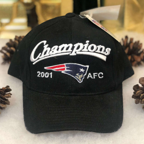 Vintage Deadstock NWT 2001 NFL New England Patriots AFC Champions Snapback Hat