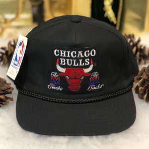 Vintage Deadstock NWT Chicago Bulls 1991 NBA Finals YoungAn Twill Snapback Hat