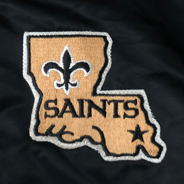 Vintage NFL New Orleans Saints Starter Satin Bomber Jacket (L)