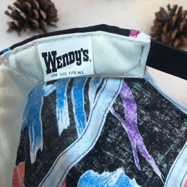 Vintage Wendy's All Over Print Employee Snapback Hat