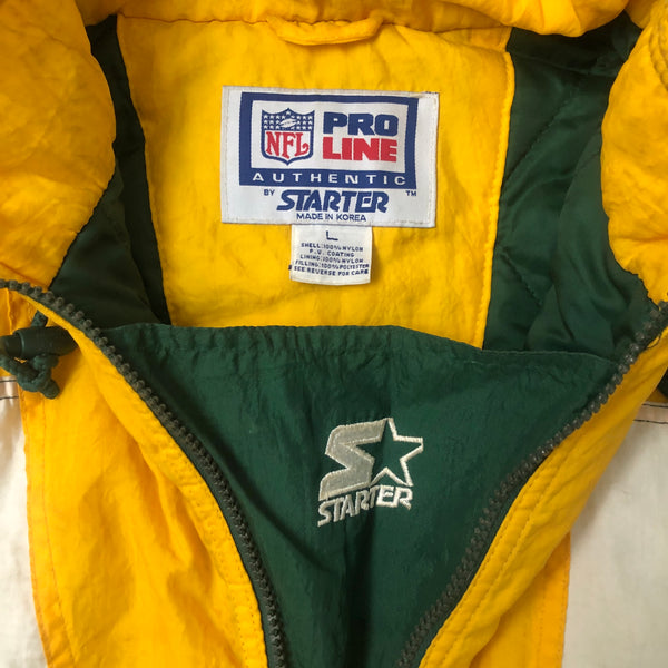 Vintage NFL Green Bay Packers Starter Puffer Jacket (L) George Koonce Autographed