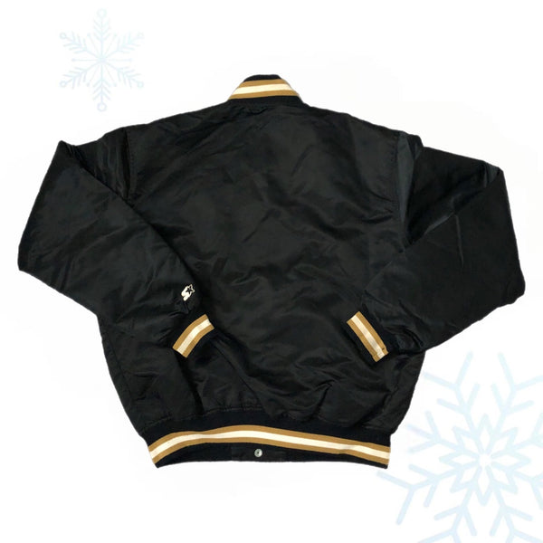 Vintage NFL New Orleans Saints Starter Satin Bomber Jacket (L)
