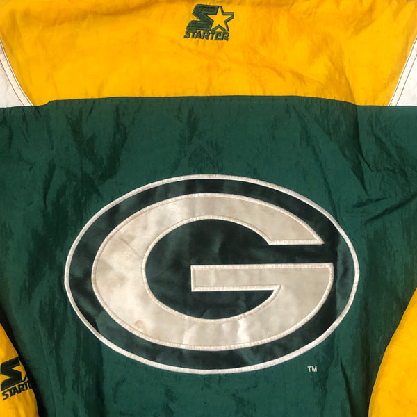 Vintage NFL Green Bay Packers Starter Puffer Jacket (L) George Koonce Autographed