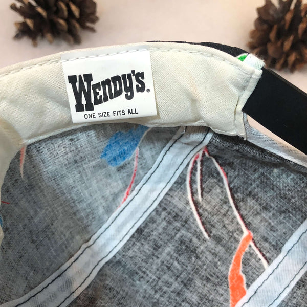Vintage Wendy's All Over Print Employee Snapback Hat