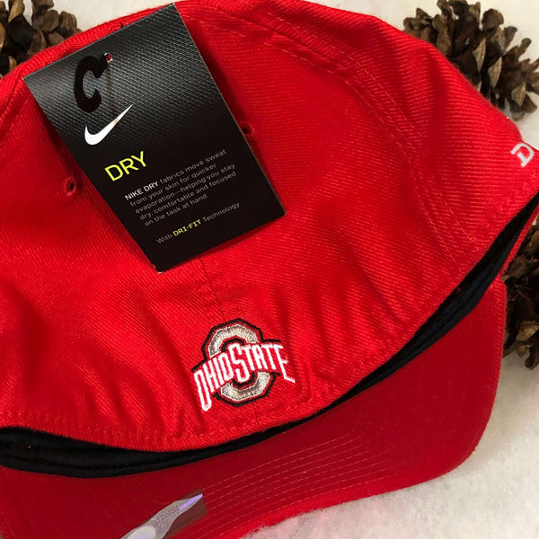 Deadstock NWT NCAA Ohio State Buckeyes Nike Dri-Fit Swoosh Flex Stretch Fit Hat