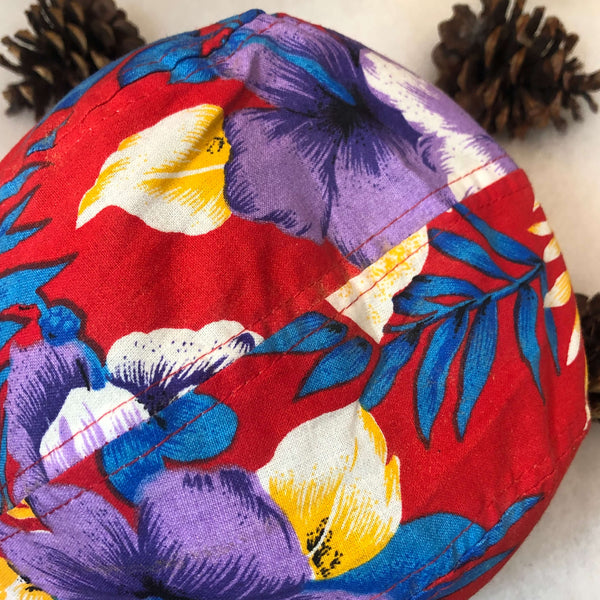 Vintage Wendy's Floral All Over Print Employee Snapback Hat