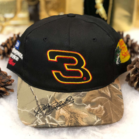 Vintage NASCAR Dale Earnhardt Bass Pro Shops Camo Brim Twill Snapback Hat