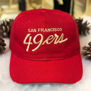 Vintage NFL San Francisco 49ers Sports Specialties Script Wool Snapback Hat