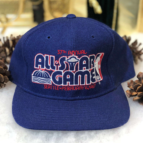 Vintage 1987 NBA All-Star Game Seattle Sports Specialties Wool Snapback Hat