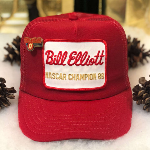 Vintage 1988 NASCAR Champion Bill Elliott Trucker Hat