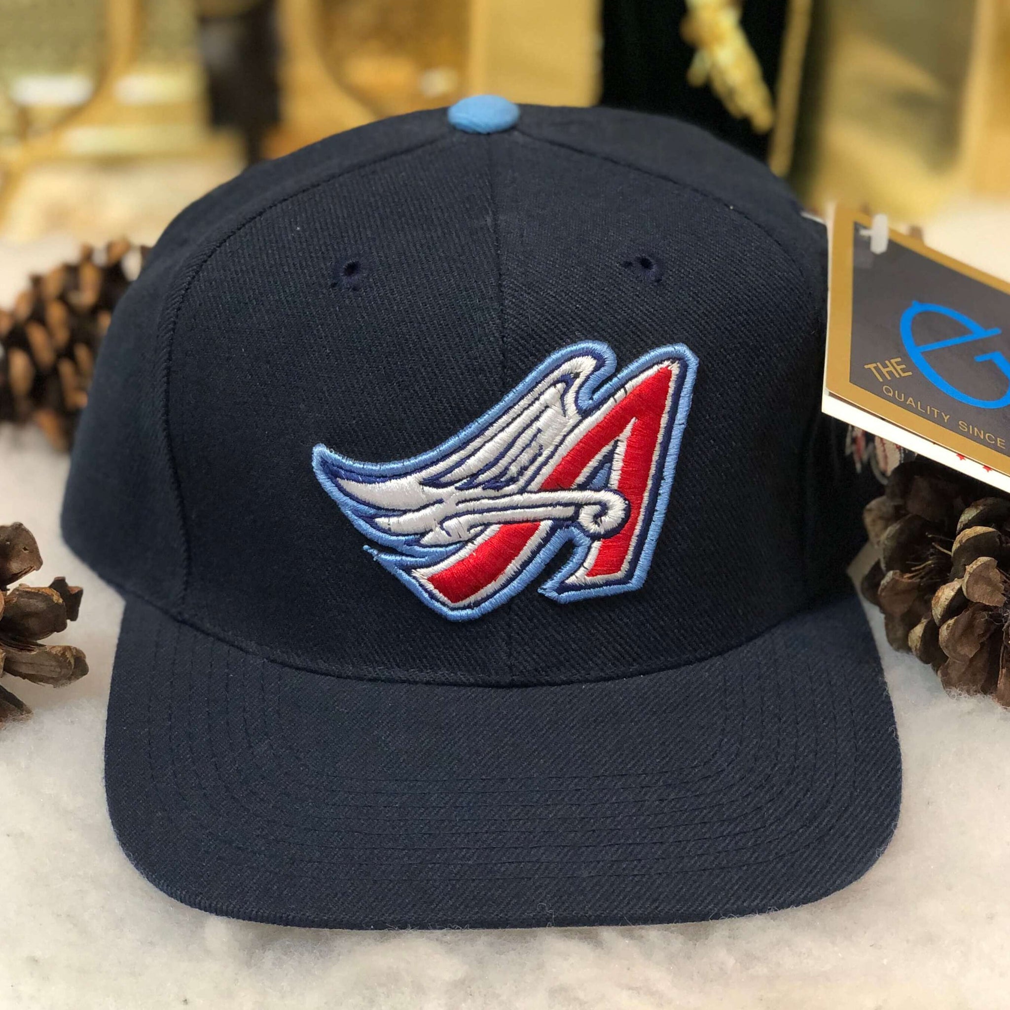 Vintage Deadstock NWT MLB Anaheim Angels The G Cap Wool Strapback Hat