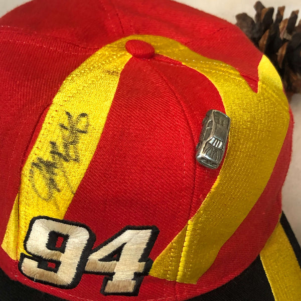 Vintage NASCAR McDonald's Racing Bill Elliott Big Logo Kudzu Wool Snapback Hat