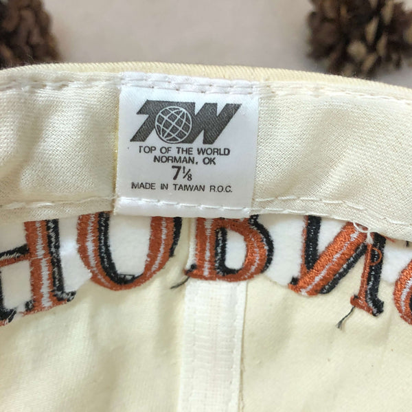 Vintage NCAA Texas Longhorns Top of the World Twill Fitted Hat 7 1/8