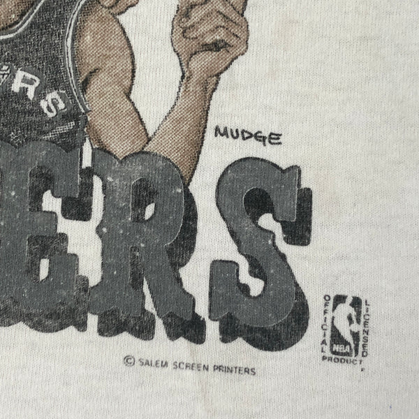 Vintage NBA San Antonio Spurs "6 Shooters" Salem Sportswear Caricature T-Shirt (M)
