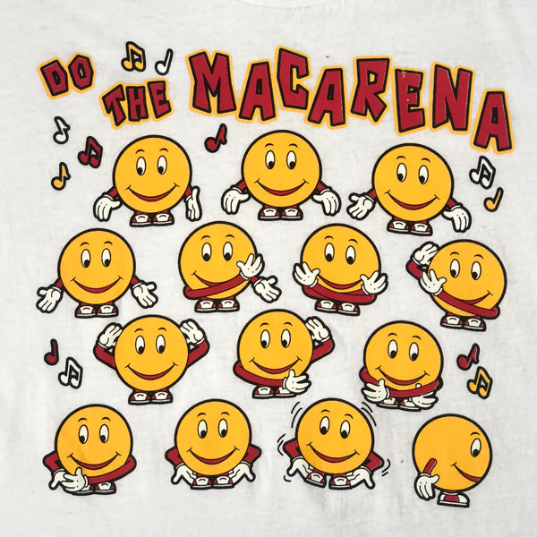 Vintage Do the Macarena Dancing Smiley Face T-Shirt (XL)