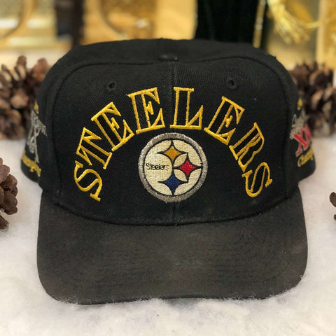 Vintage NFL Pittsburgh Steelers Annco Championships Wool Snapback Hat