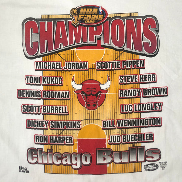 Vintage NBA Chicago Bulls 1998 Champions Pro Player Caricature T-Shirt (XXL)