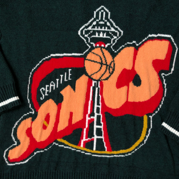 NBA Seattle Supersonics Adam Freak Cable Knit Sweater