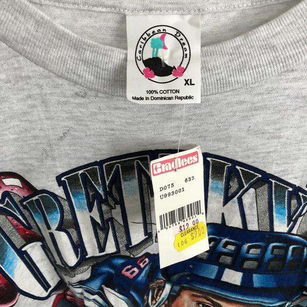 Vintage Deadstock NWT NHL New York Rangers Wayne Gretzky "Garden Party" Shirt Xplosion Caricature T-Shirt (XL)