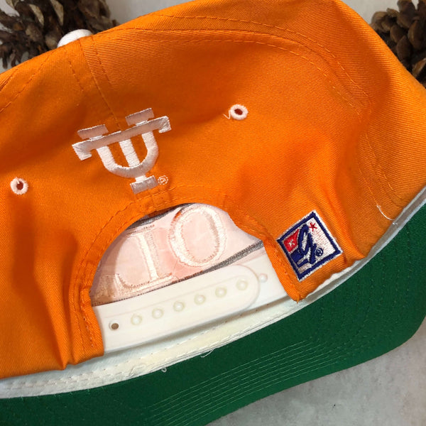 Vintage NCAA Tennessee Volunteers The Game Split Bar Twill Snapback Hat