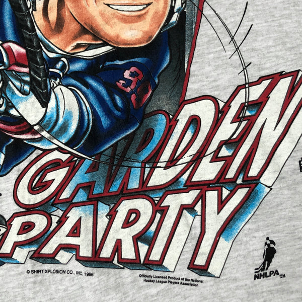 Vintage Deadstock NWT NHL New York Rangers Wayne Gretzky "Garden Party" Shirt Xplosion Caricature T-Shirt (XL)