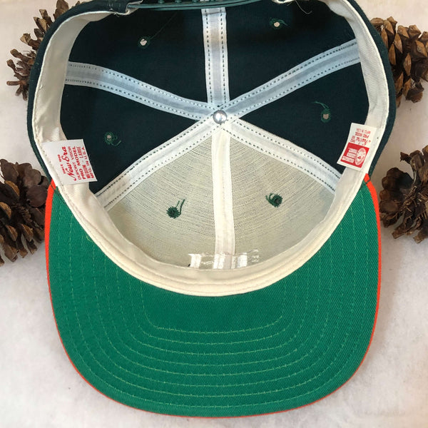 Vintage NCAA Miami Hurricanes Olde English New Era Wool Snapback Hat