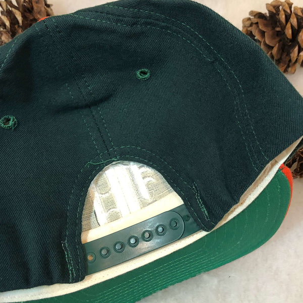 Vintage NCAA Miami Hurricanes Olde English New Era Wool Snapback Hat