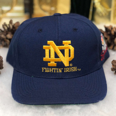 Vintage NCAA Notre Dame Fighting Irish NBC Sports Wool Snapback Hat