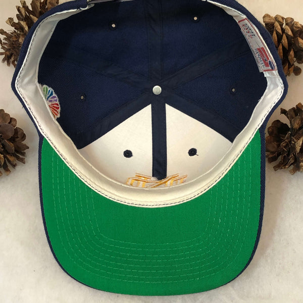 Vintage NCAA Notre Dame Fighting Irish NBC Sports Wool Snapback Hat