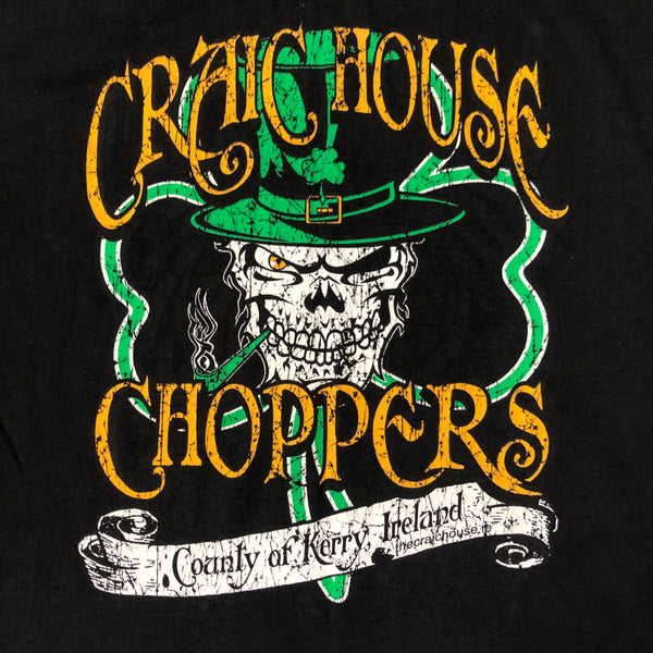 Craic House Choppers Irish Kerry Ireland Motorcycles T-Shirt (L)