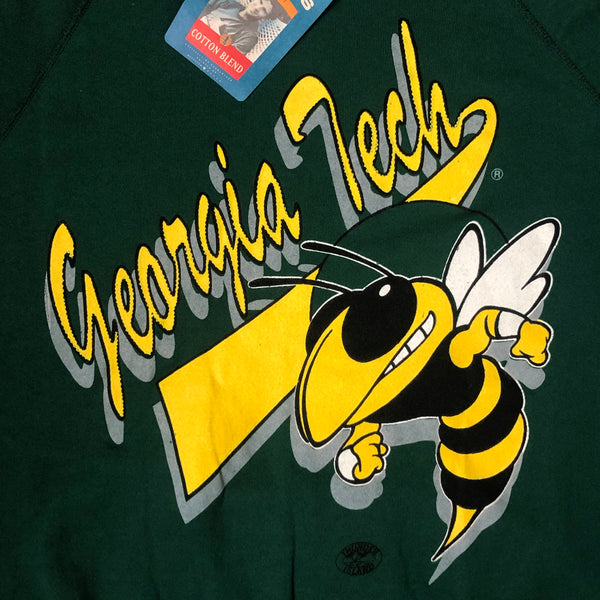 Vintage Deadstock NWT NCAA Georgia Tech Yellow Jackets Crewneck Sweatshirt (XXL)