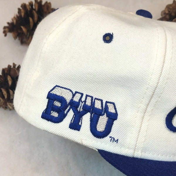 Vintage NCAA BYU Brigham Young Cougars Sports Specialties Script Wool Snapback Hat