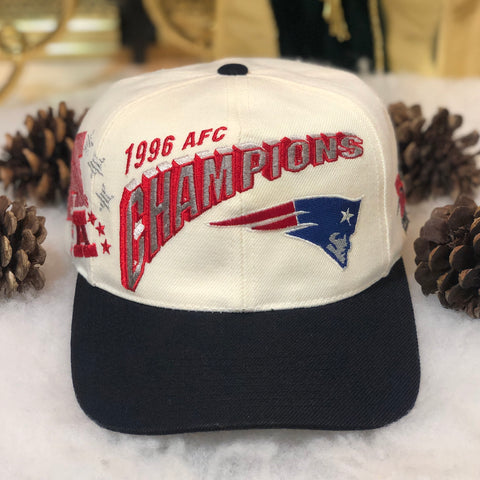 Vintage NFL New England Patriots 1996 AFC Champions Sports Specialties Shadow Snapback Hat