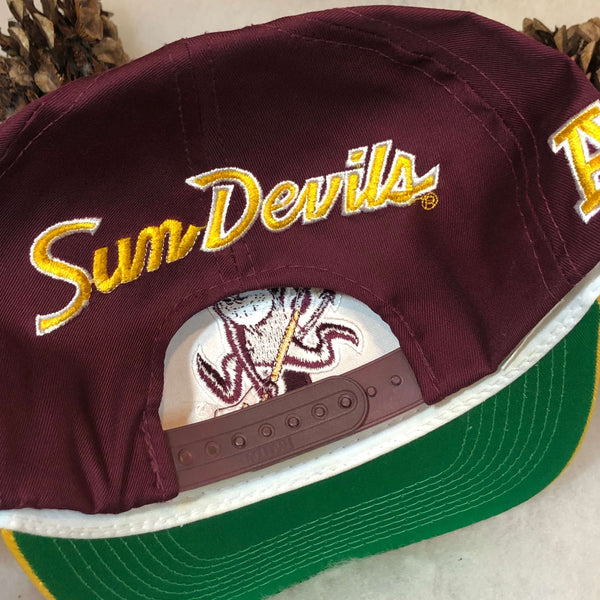 Vintage NCAA ASU Arizona State Sun Devils Sports Specialties Backscript Twill Snapback Hat