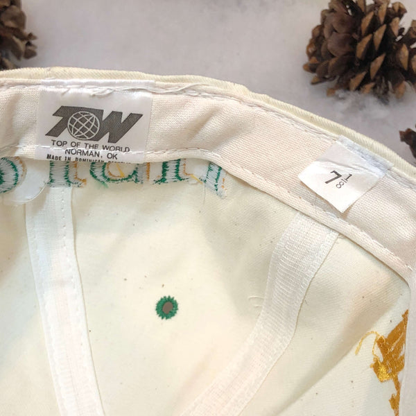 Vintage NCAA Notre Dame Fighting Irish Top of the World Twill Fitted Hat 7 1/8