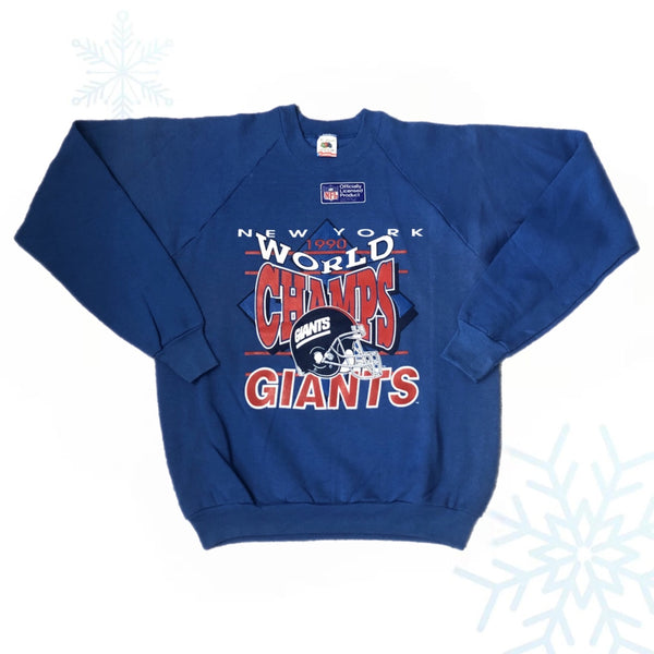 Vintage Deadstock NWOT NFL New York Giants 1990 World Champions Crewneck Sweatshirt (XL)