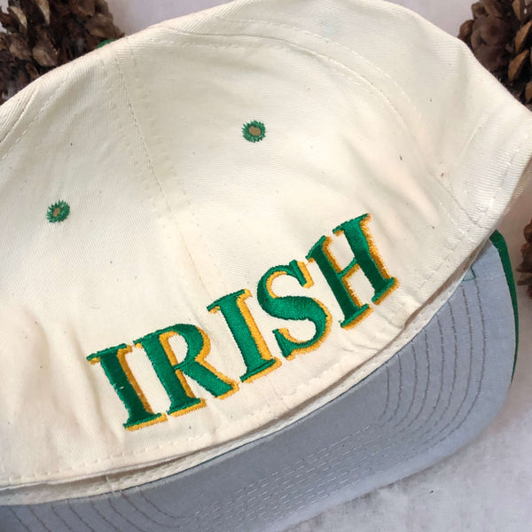 Vintage NCAA Notre Dame Fighting Irish Top of the World Twill Fitted Hat 7 1/8